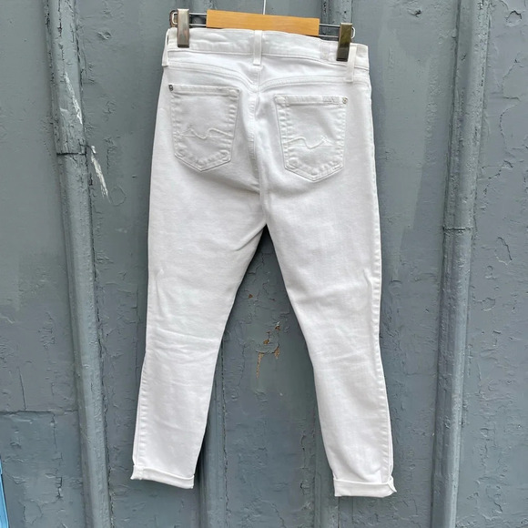 7 for all Mankind high waist ankle Gwenevere skinny jeans, size  25 - Picture 4 of 13